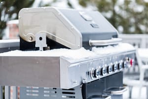 Snow Covered Grill